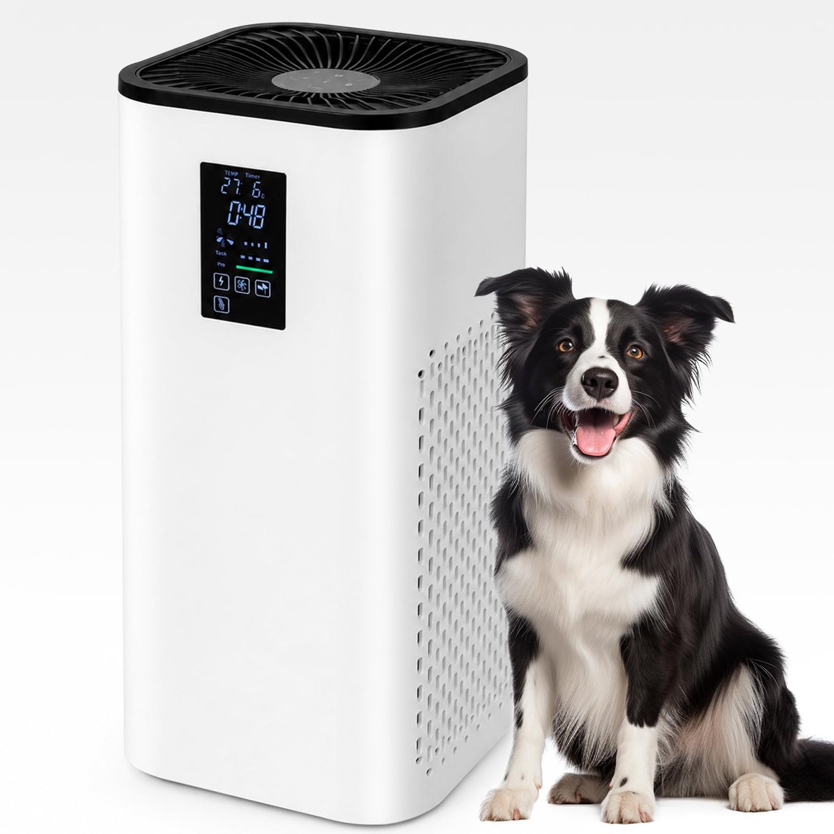 Luchtreiniger HEPA 400 m³/h - voor allergieën - real-time PM2.5 weergave - stil op 20 dB - ShopVlot