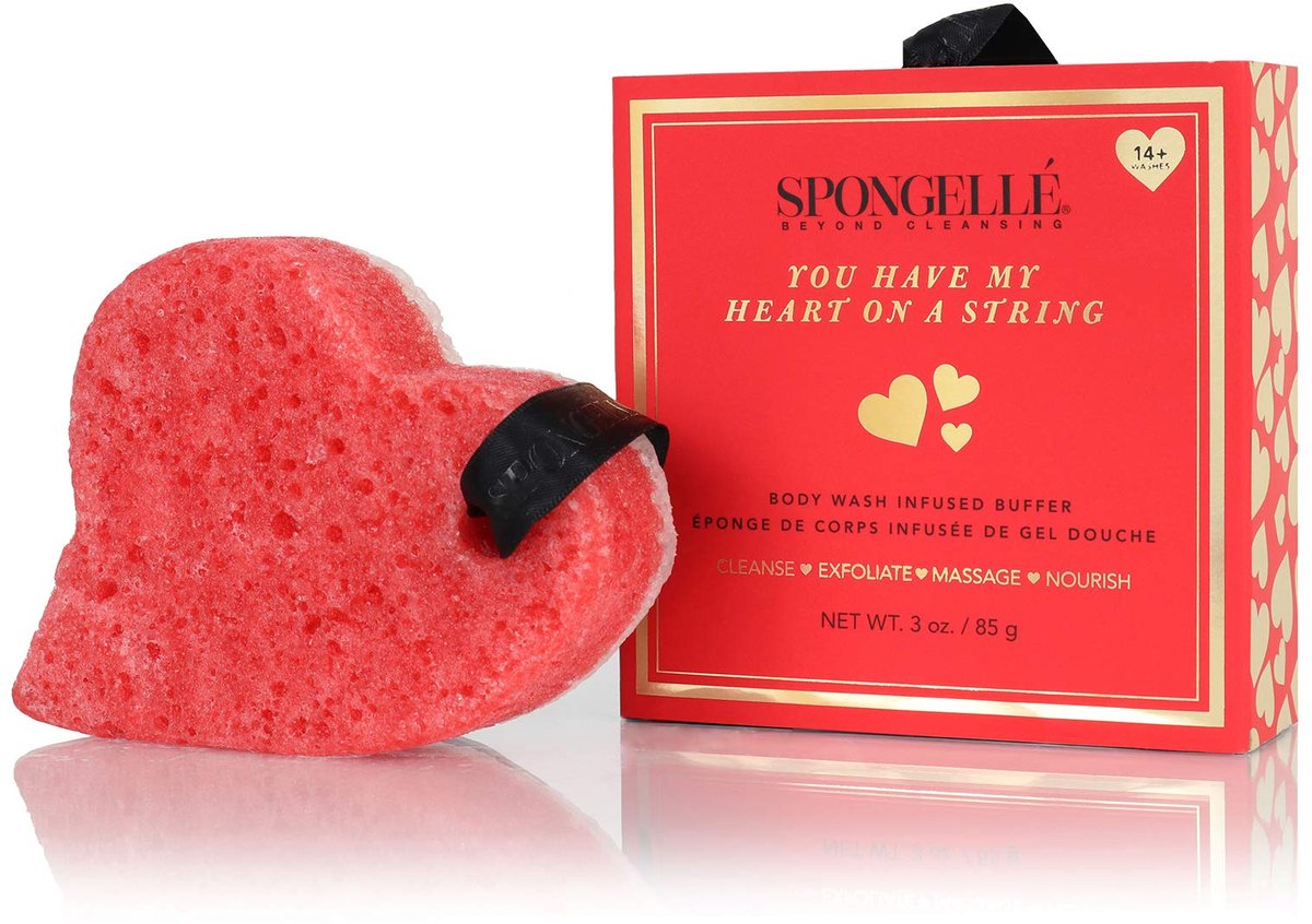 Spongelle Heart Body Buffer - Shower/Bath Heart Shaped