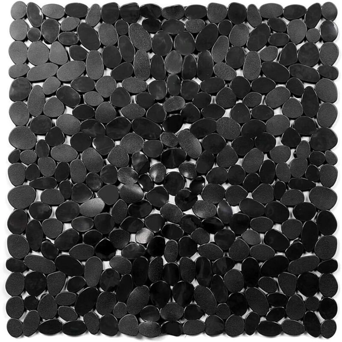 Antislip badmat, 54x54 cm (zwart) vierkante badmat, antislip en schimmelwerende badmat, kindvriendelijke antislip badmat, geschikt voor zuignappen, machinewasbaar.