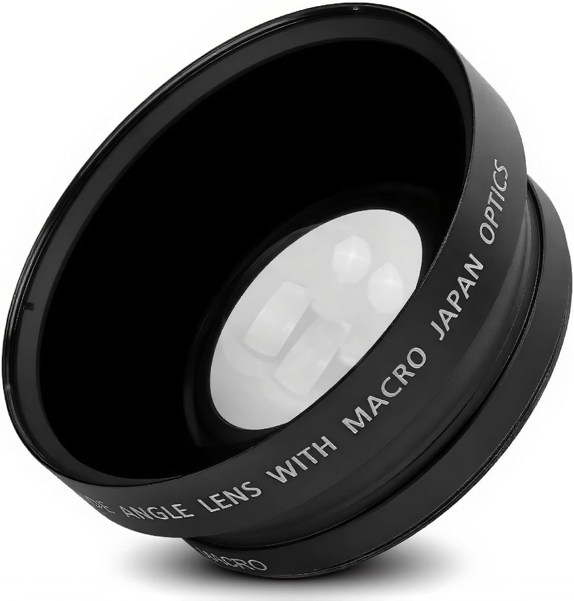 Breedhoeklens 72 mm met 0.43x vergroting en macrofunctie, inclusief opbergtas voor camera's met 72 mm filterdraad, ideaal voor landschap en architectuur fotografie
