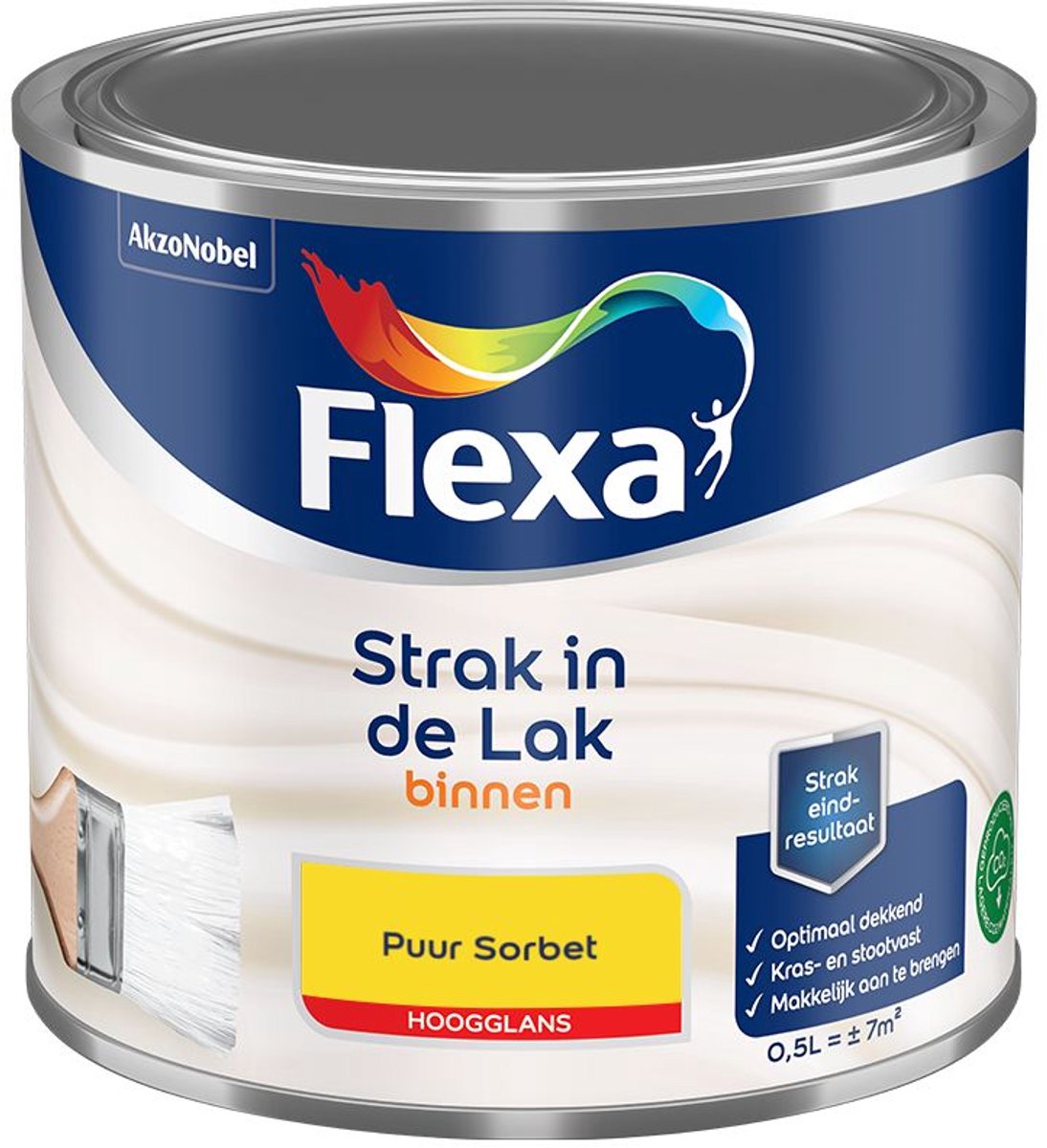 Flexa - Strak In De Lak Binnenlak Hoogglans - Puur Sorbet - Mengverf - 500 Ml