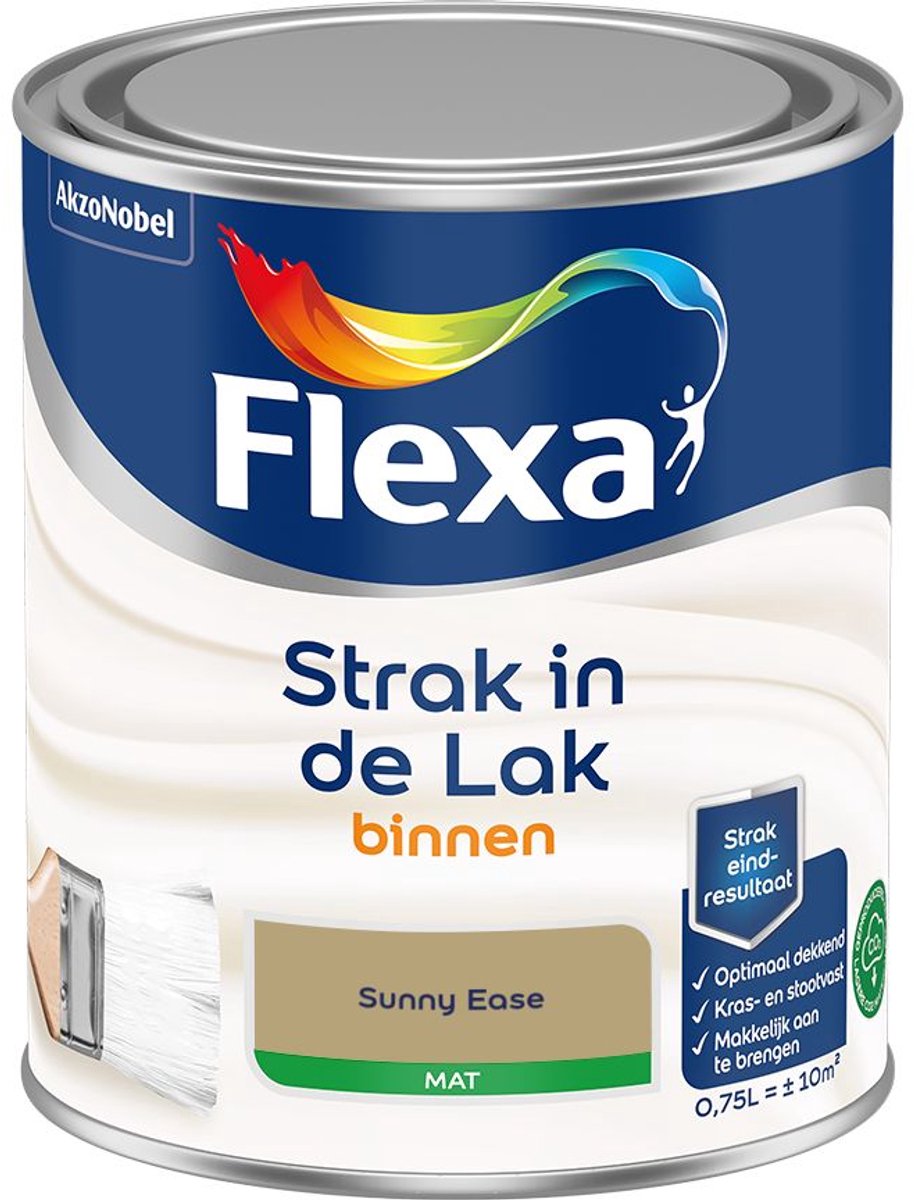 Flexa - Strak In De Lak Binnenlak Mat - Sunny Ease - 750 Ml - Kleur Van Het Jaar 2027