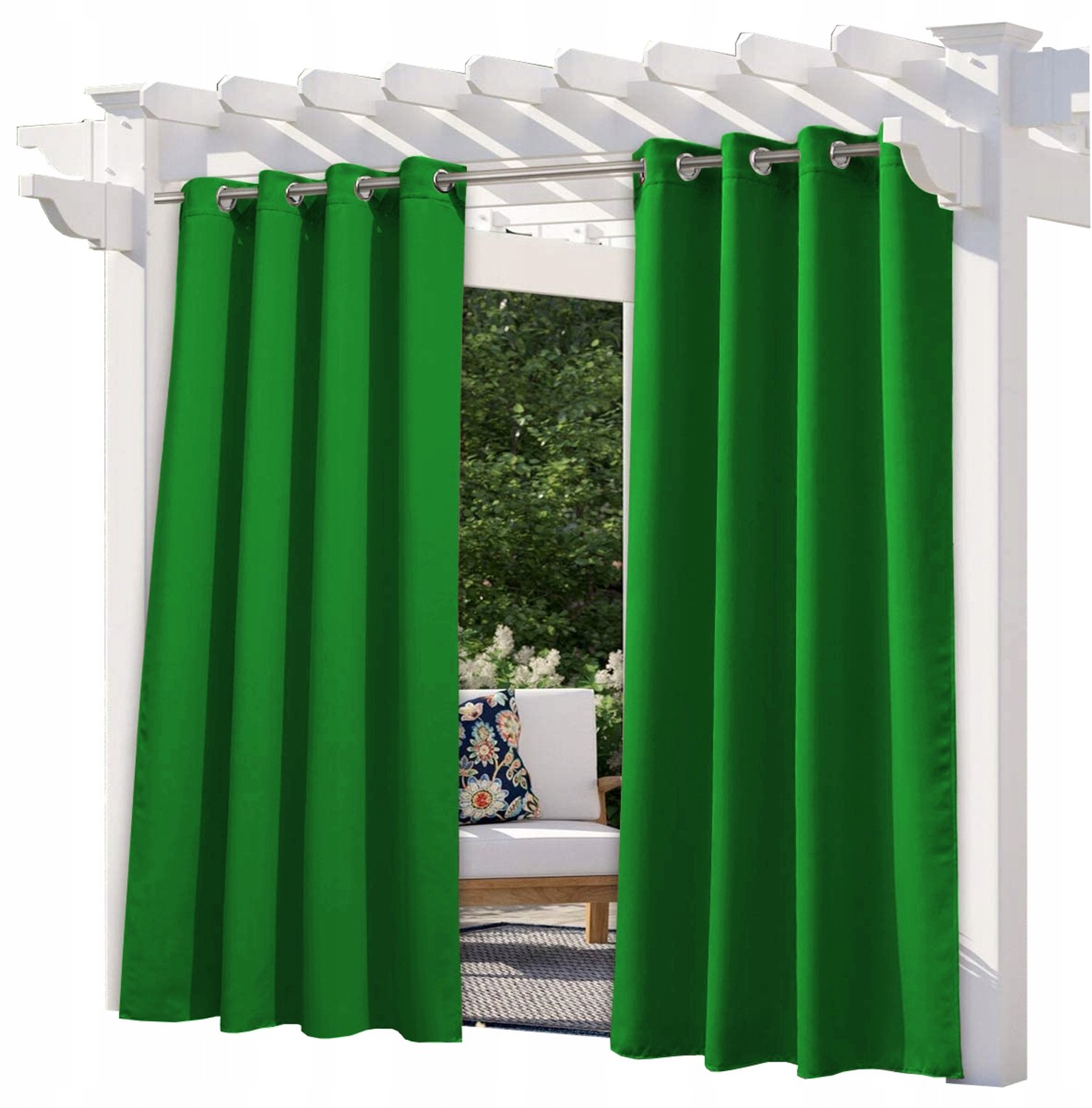 Waterdichte Tuindoek Gordijn 155x200 cm - Grasgroen voor Terras & Tuinhuis