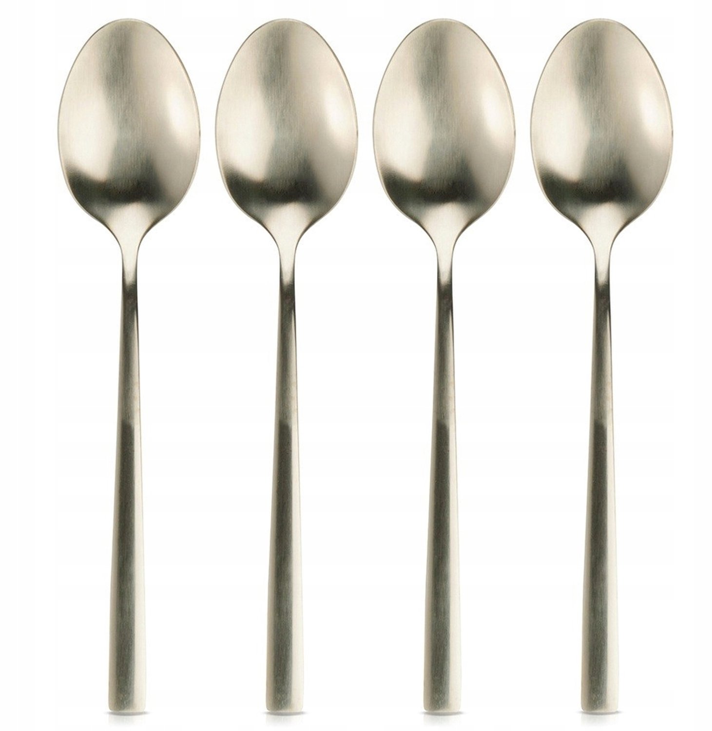 Gouden theelepels RVS - Set van 4 stuks, elegant en duurzaam