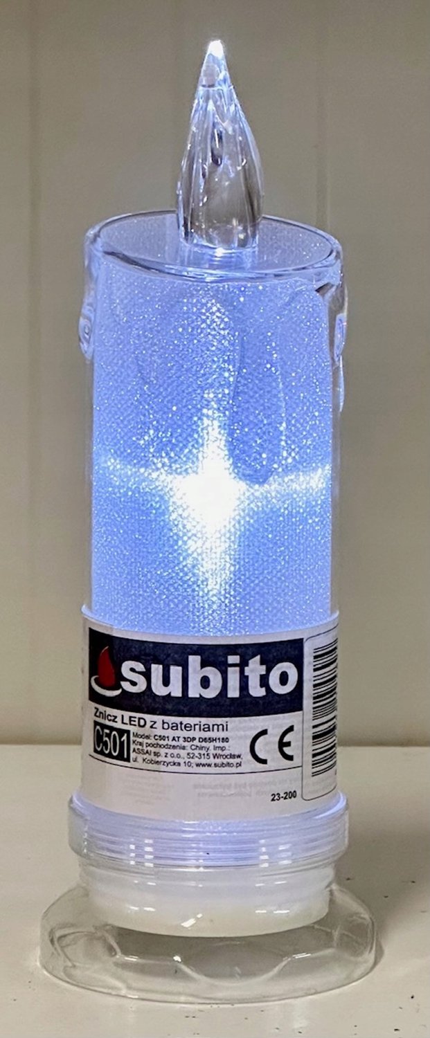 LED Kaars C501 Subito - Wit Koud Licht, Lange Brandduur