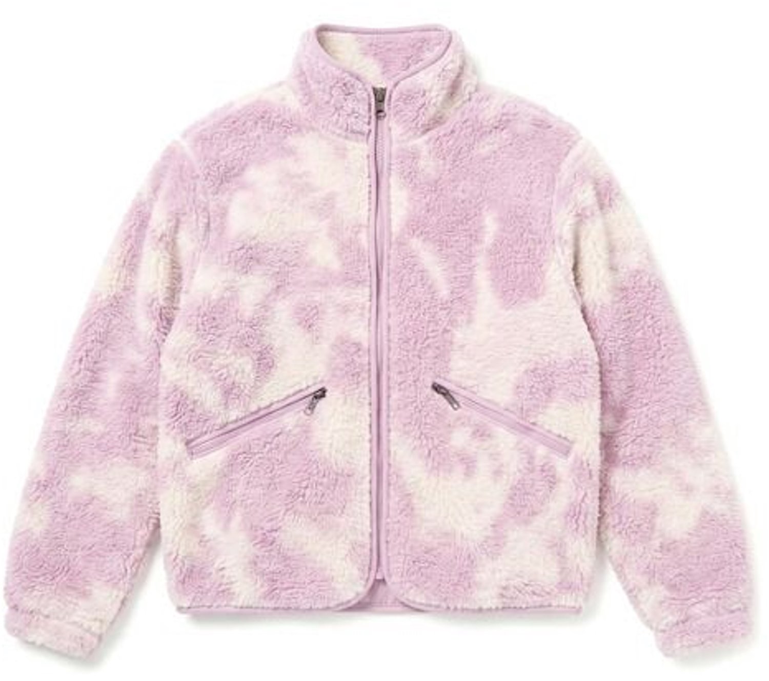 Urban Classics Ladies Printed Sherpa Jacket Dames Tussenseizoensjas – XS Roze