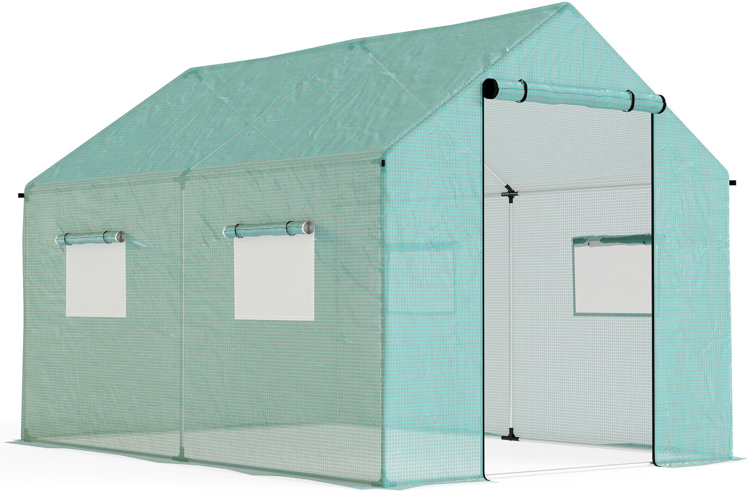 Sunona Foliekas - Met oprolbare deur en 4 ramen - 200 x 300 x 200 cm - Groen