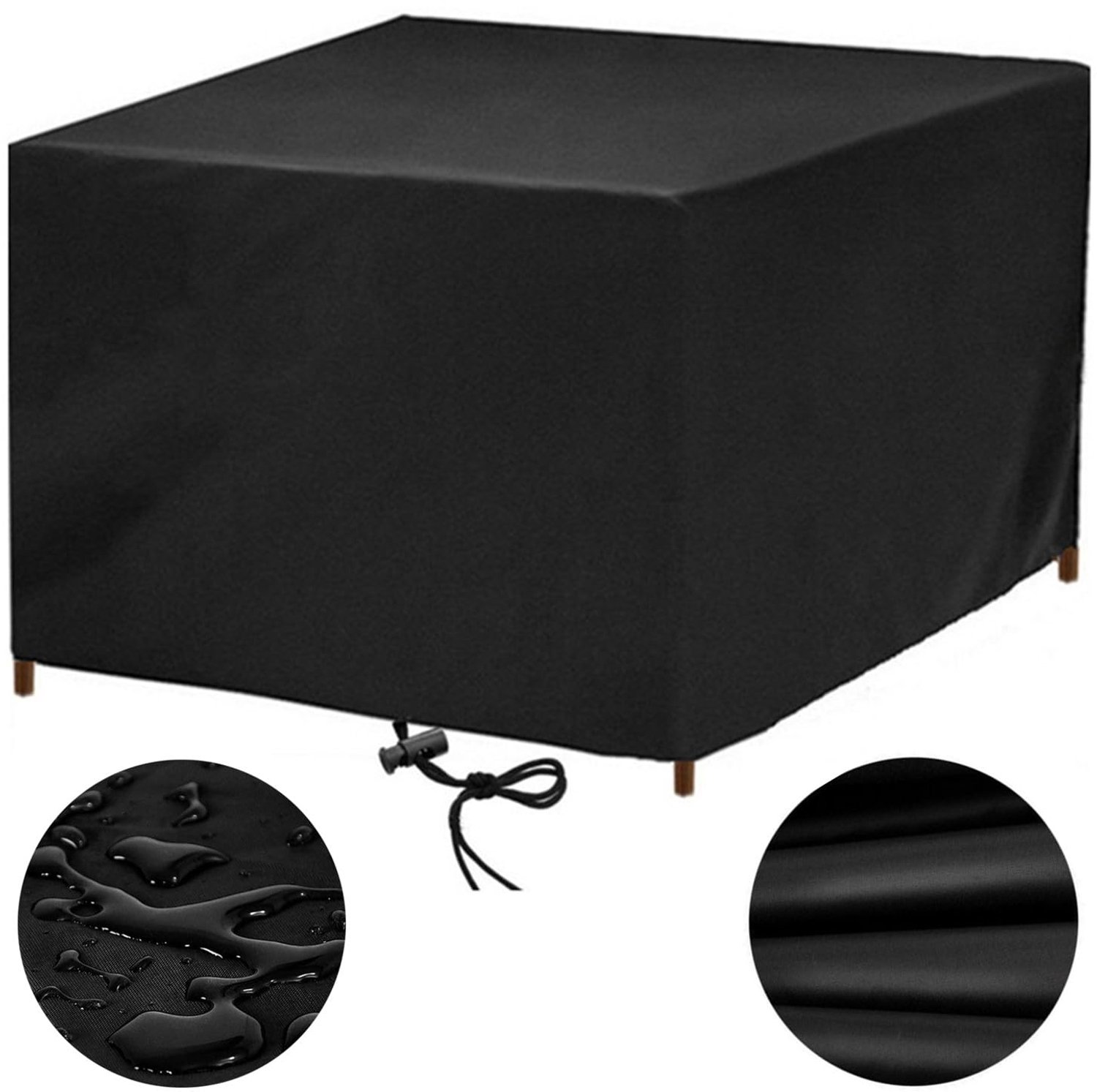 Famanu - Tuinmeubelhoes - Bescherming tegen regen en UV-straling - Duurzaam polyester - Grijs 1 stuks