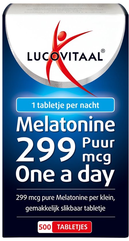 Lucovitaal Melatonine tabletjes 299 mcg 500 tabletten - 500 stuks