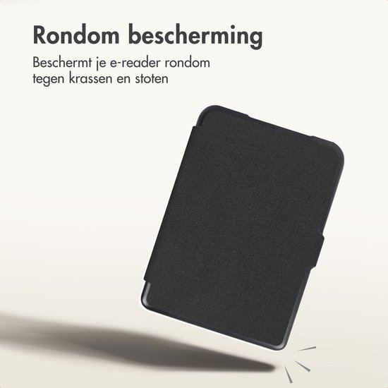 imoshion E-reader Hoesje - Geschikt voor Amazon Kindle Colorsoft Signature edition (2024), Amazon Kindle Paperwhite (2024), Amazon Kindle Paperwhite Signature Edition (2024) - Slim Hard Case Sleepcover Bookcase - Zwart van iMoshion — afbeelding 2