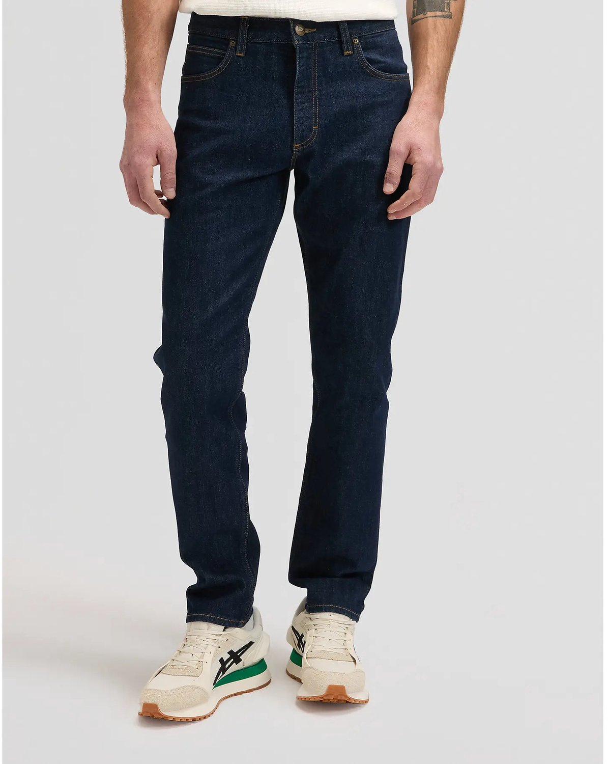 Straight Jeans Lee David Blauw