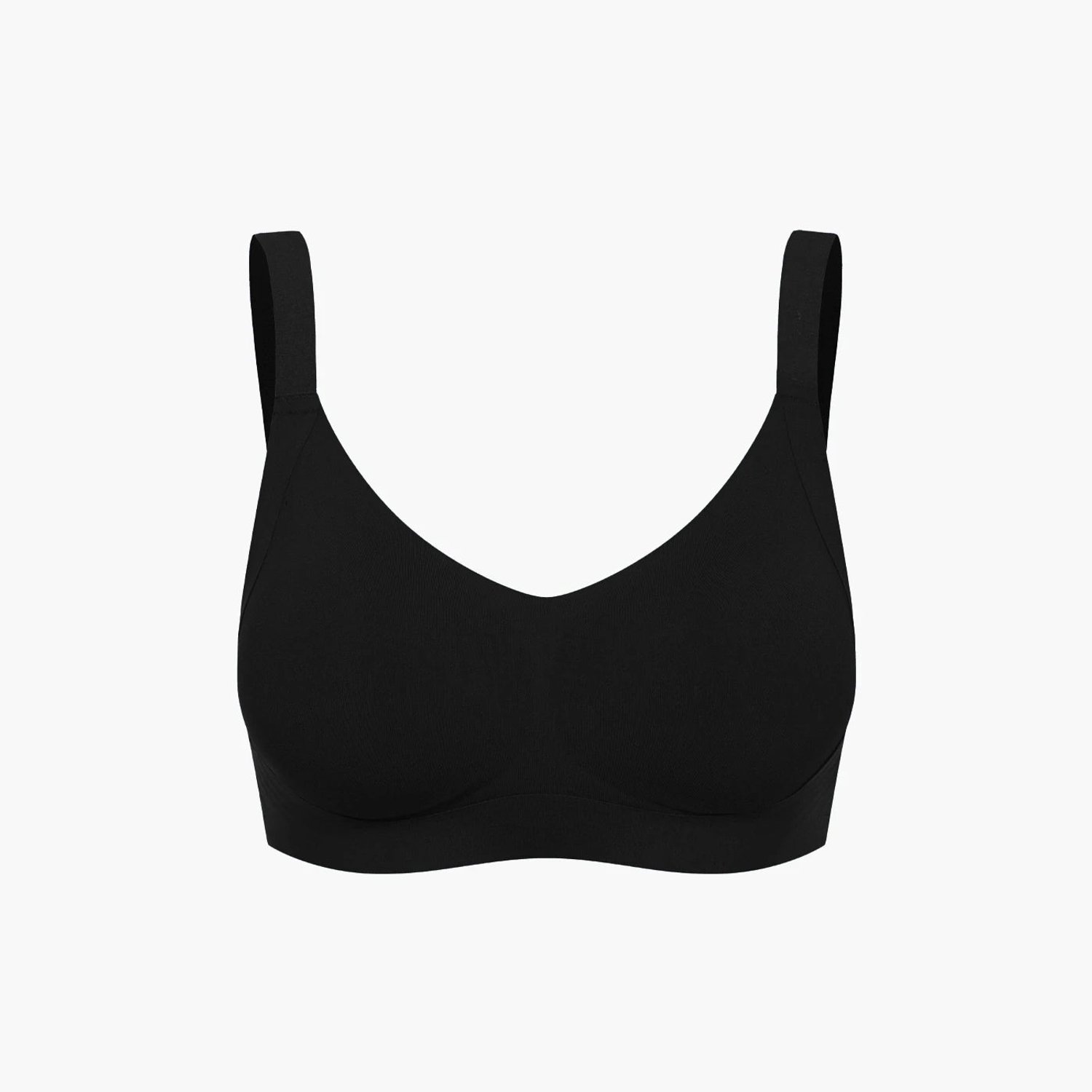 cfab Naadloze compacte push-up bh - Zwart - XL - BH Zonder Beugel Voorgevormd - Ondergoed - Naadlos