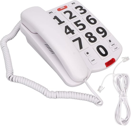 Lyrlody Grote Knop Telefoon, Grote Knoppen, Verstelbaar Volume — afbeelding 4