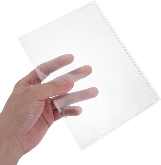 4 Stuks Delige Herbruikbare Gel Printplaat Transparant voor Jongen Meisje Geschikt voor Knutselen Kaarten Scrapbooking Monoprinting Creatief Gebruik Thuis School — afbeelding 4