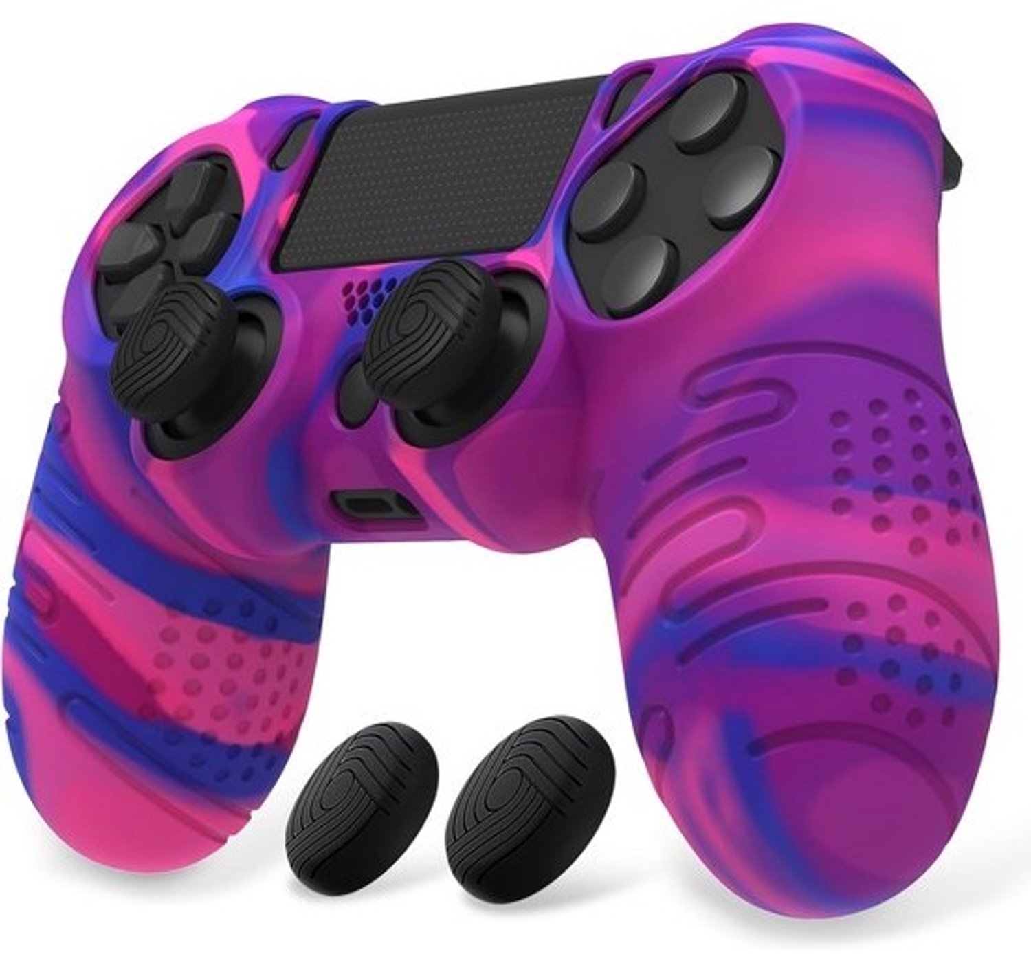 Beschermhoes en controllergrips voor PS4-controller - antislip siliconen skin