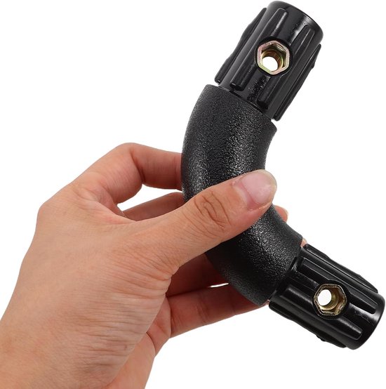 4 Stuks Delige Plastic Ronde Hoekverbindingen Duurzame Meubelverbinder voor Bedbodem Lattenframes Universele Hoekkoppeling voor Zelf Meubelmontage Vervanging — afbeelding 5