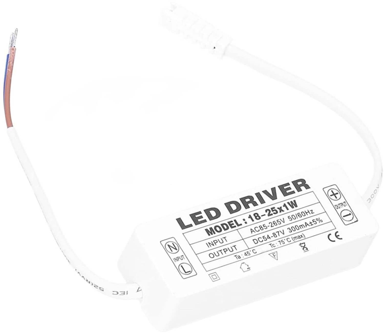 LED Driver 300mA - Constant Current - Compact Afmetingen - Voor DIY Installatie - ShopVlot