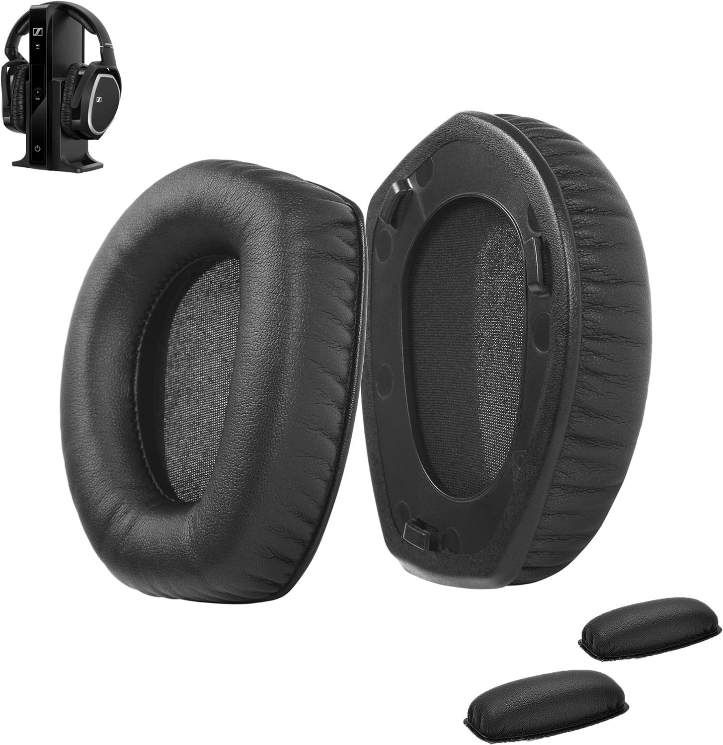 Comfortabele Oorkussens en Hoofdband Kussen Set voor Draadloze Hoofdtelefoons - Vervangende Oorkussens van Echte Leer voor Optimale Geluidskwaliteit en Draagcomfort