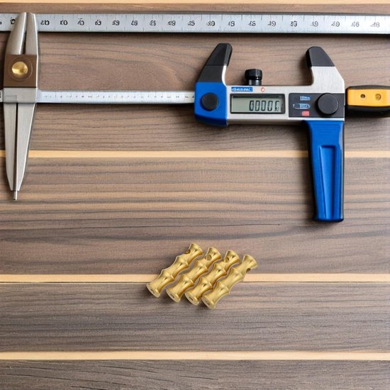 4 Stuks Delige Meubelrail Connector van Aluminium Bamboe Stijl Verbindingsstukken Decoratieve Railing Koppelingen voor Wijnkast Barwagen Universele Meubelrailbeslag voor Glazen — afbeelding 3