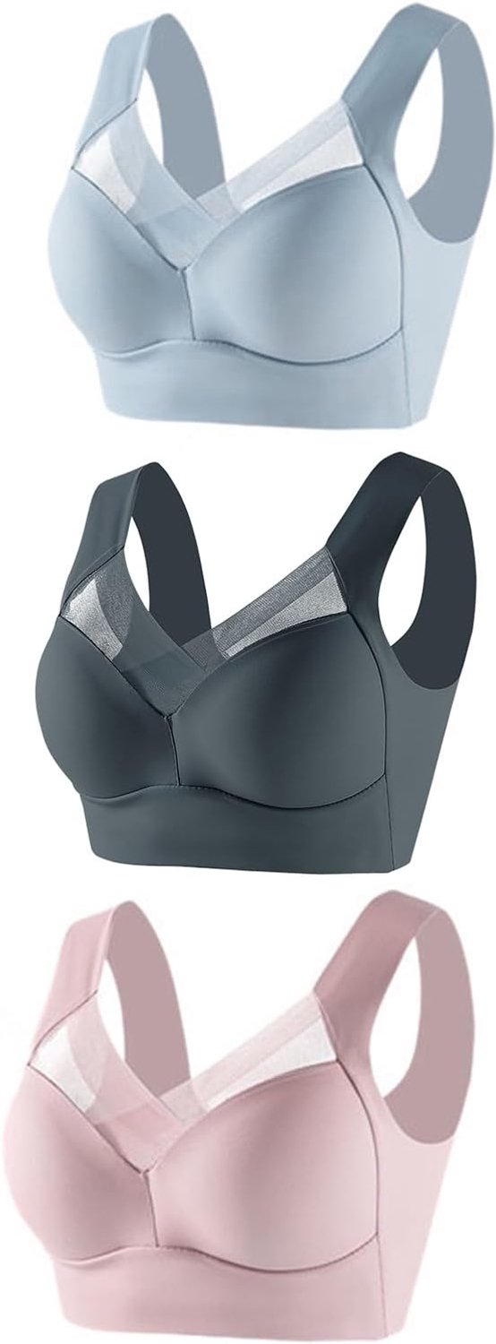 Générique 3 stuks dames strapless kanten tanktop ondergoed dun kant plooi zijkant borst verzamelen beha verstelbare beha