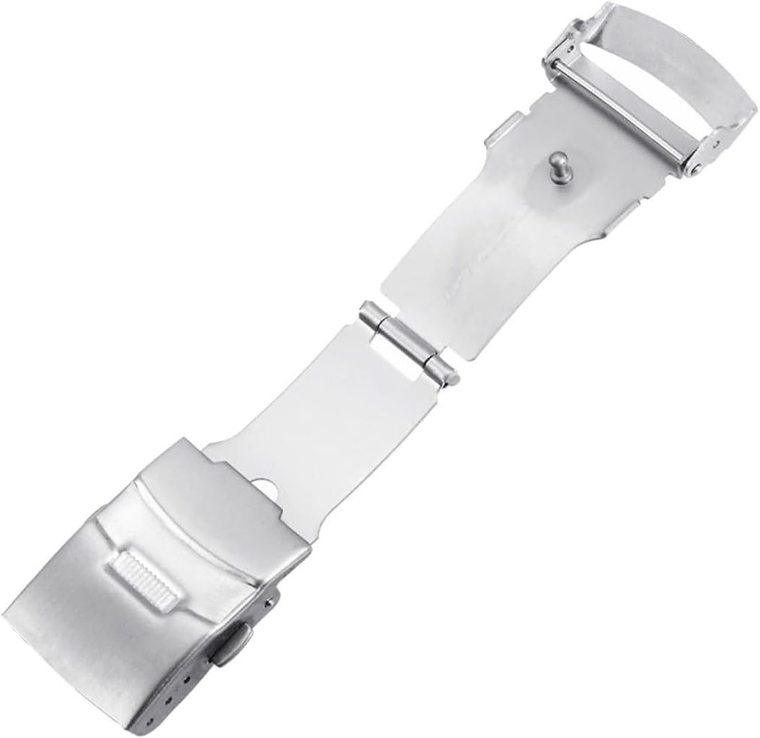 Grobo Roestvrij staal Deployment Strap Buckle, opvouwbare drukknop Quick Release Watch Buckle, 22mm