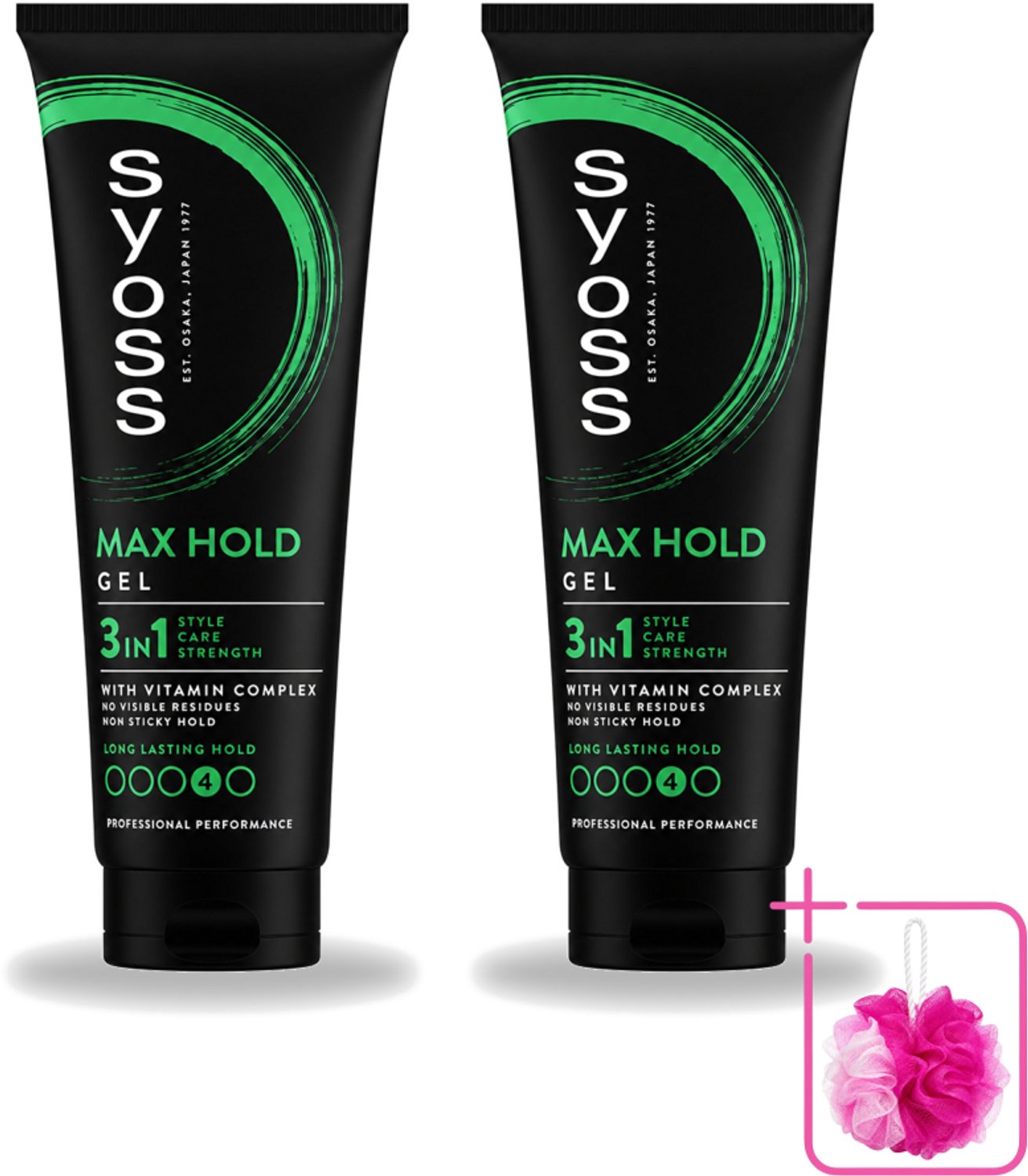 2 x Syoss - Max Hold - Haargel - Maximale Hold - 250 ml - Bulkverpakking - Haargel - Maximale hold