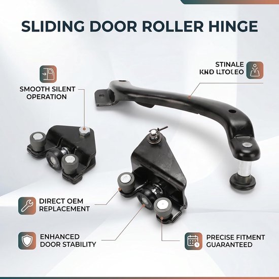 Lyrlody Schuifdeur Roller Scharnierset, 7700312370 Vervanging — afbeelding 3