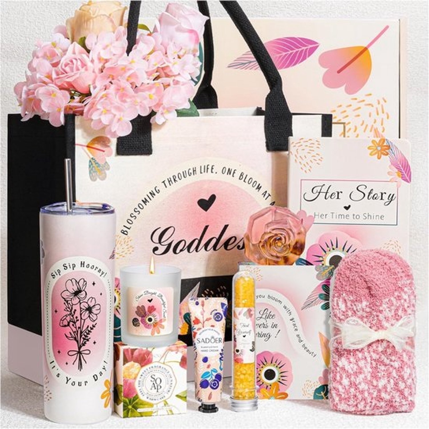 Spa-cadeaubonnen voor vrouwen - Met totebag en tumbler - Verzorgd en ontspannend geschenk
