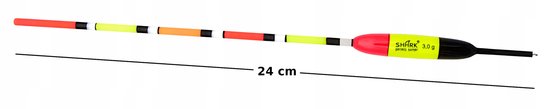 Shark Balsa Doorvoer Dobber 3.0g / 24cm - Perfecte Vangst — afbeelding 3