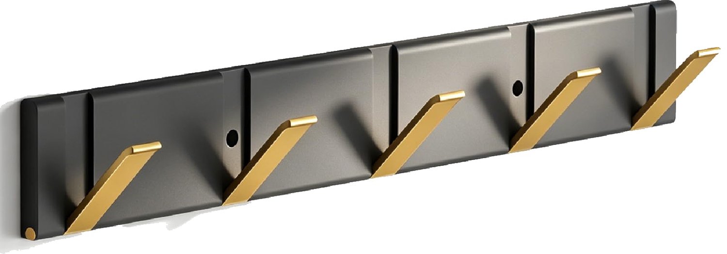 Flip Wall Mounted Floating Rack,Modern Wall Floating Coat Hook Rack Space, Folding Coat Rack Wall Mounted,Space Aluminium Wall Floating Coat Hook Rack