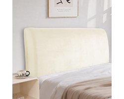 CYCMACO Fluwelen Bed Headboard Cover, Stretch All-Inclusive Bescherming Cover, Elastisch, Effen, Stofdichte - ShopVlot