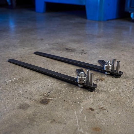 2 stuks zware handmatige wapeningsstaafbuigers, gereedschap voor het buigen van metaaldraad, voor metaalbewerking, doe-het-zelf reparaties en constructie van aluminium en koperen staven. — afbeelding 4