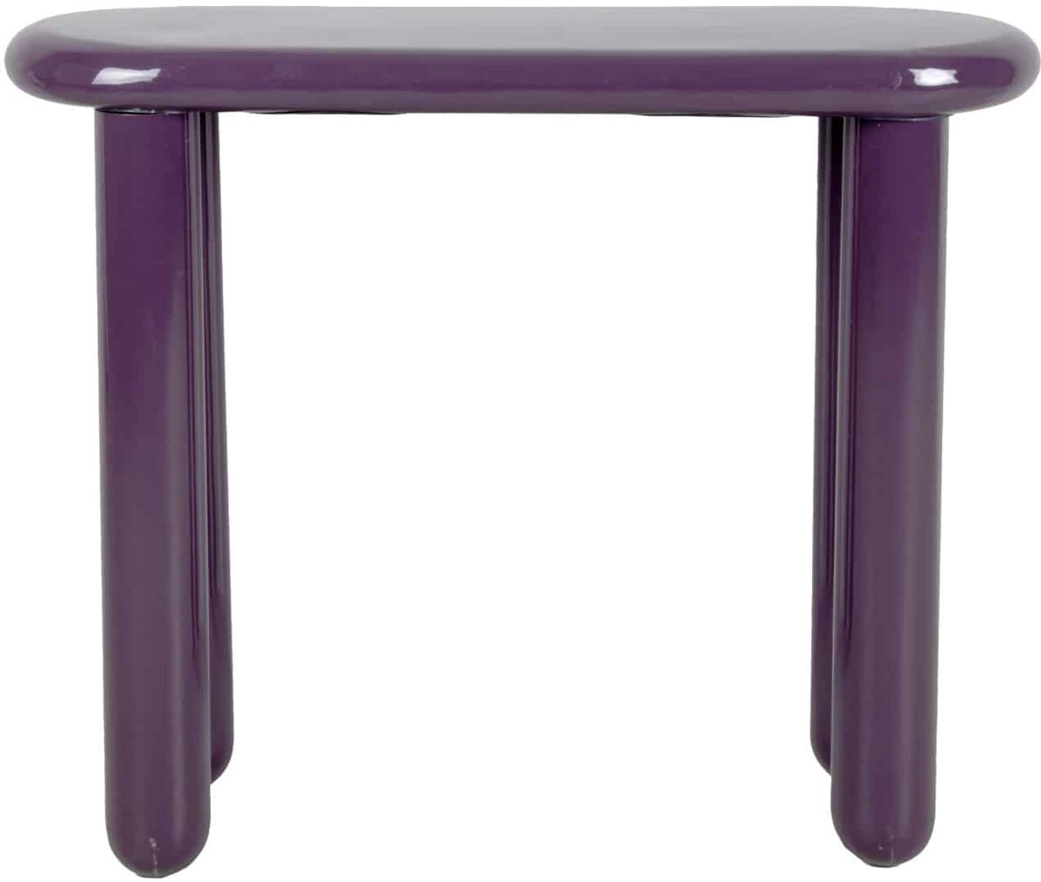 Leitmotiv Bijzettafel Cadiz - Donkerpaars - 78x36x68cm - Scandinavisch