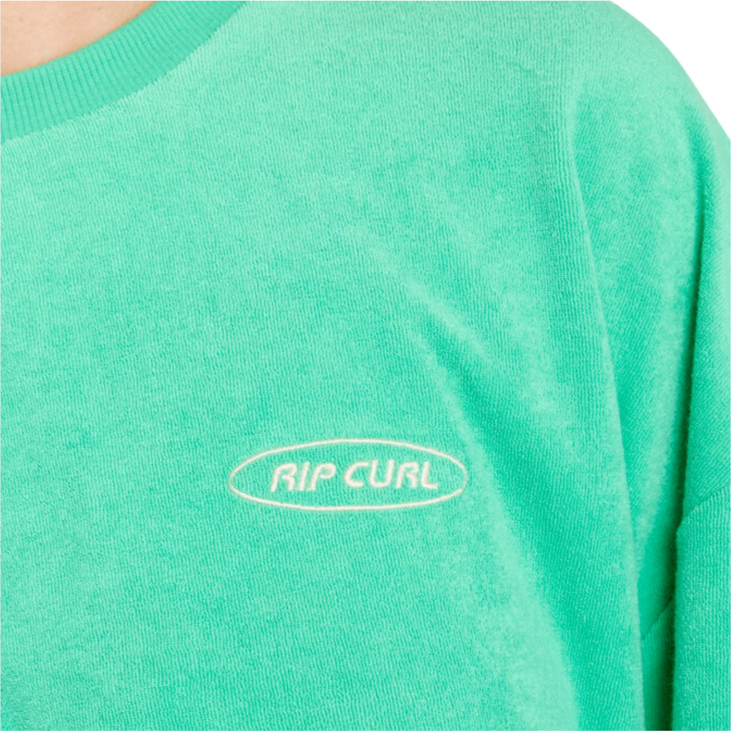 2026 Rip Curl Dames High Tide Terry Crew Groen