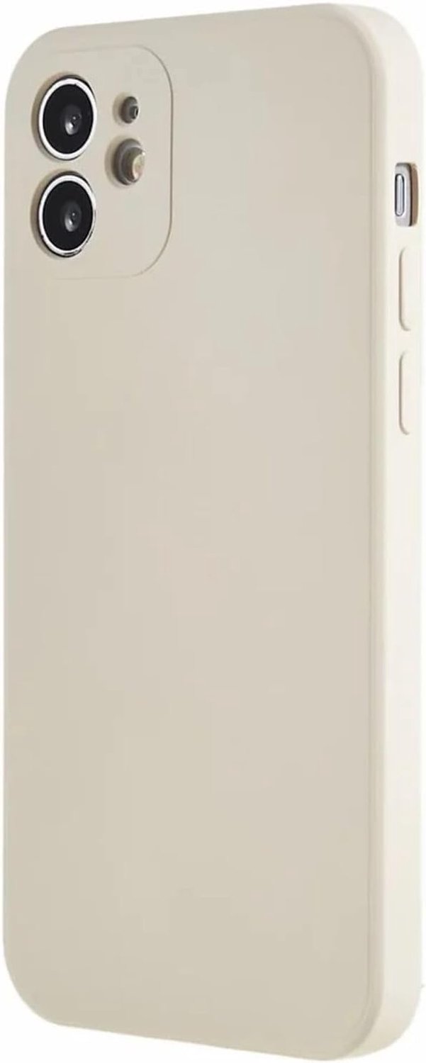 Hoesje met Camera Bescherming Geschikt voor Apple iPhone 12 | Back Cover | Dun | Flexibel TPU | Beige