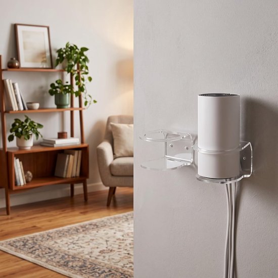 Muurbeugel voor Router, Acryl Wandhouder voor Ruimtebesparende Routeroplossingen, Geschikt voor Deco M4/S4/P9 — afbeelding 4