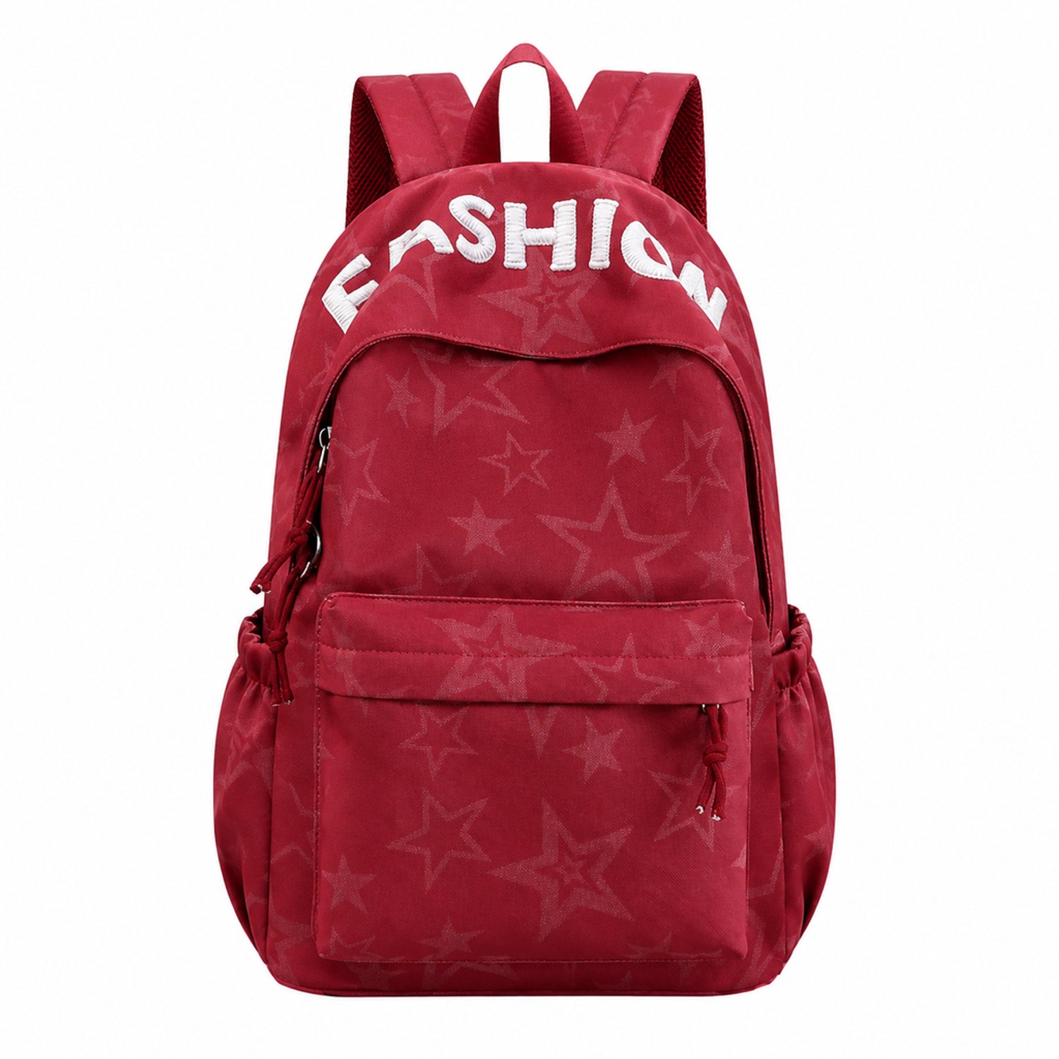 Rugzak voor tieners - rood - met luchtkussen-schouderbanden - voor school