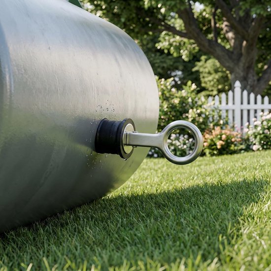 2 Stuks Rvs Grasrol Stopplug Lekvrije Waterafvoerklep voor Buitenrol Verstelbare Gewichtsvuller voor Leegmaken Vorstbescherming Bij Tuinonderhoud — afbeelding 3