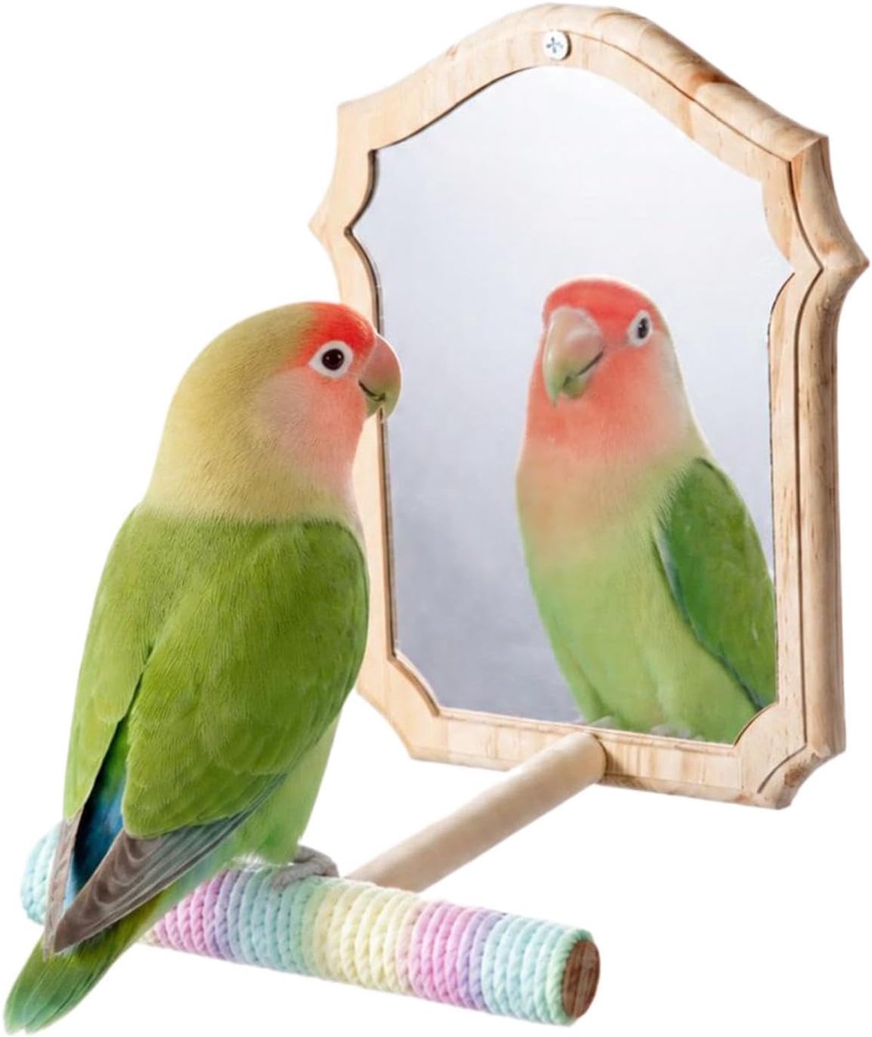Vogelzitstokken voor kooi katoenen touw antislip interactief