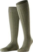 FALKE Teppich im Schuh lang eenkleurig wol kniekousen heren groen - maat 41-42