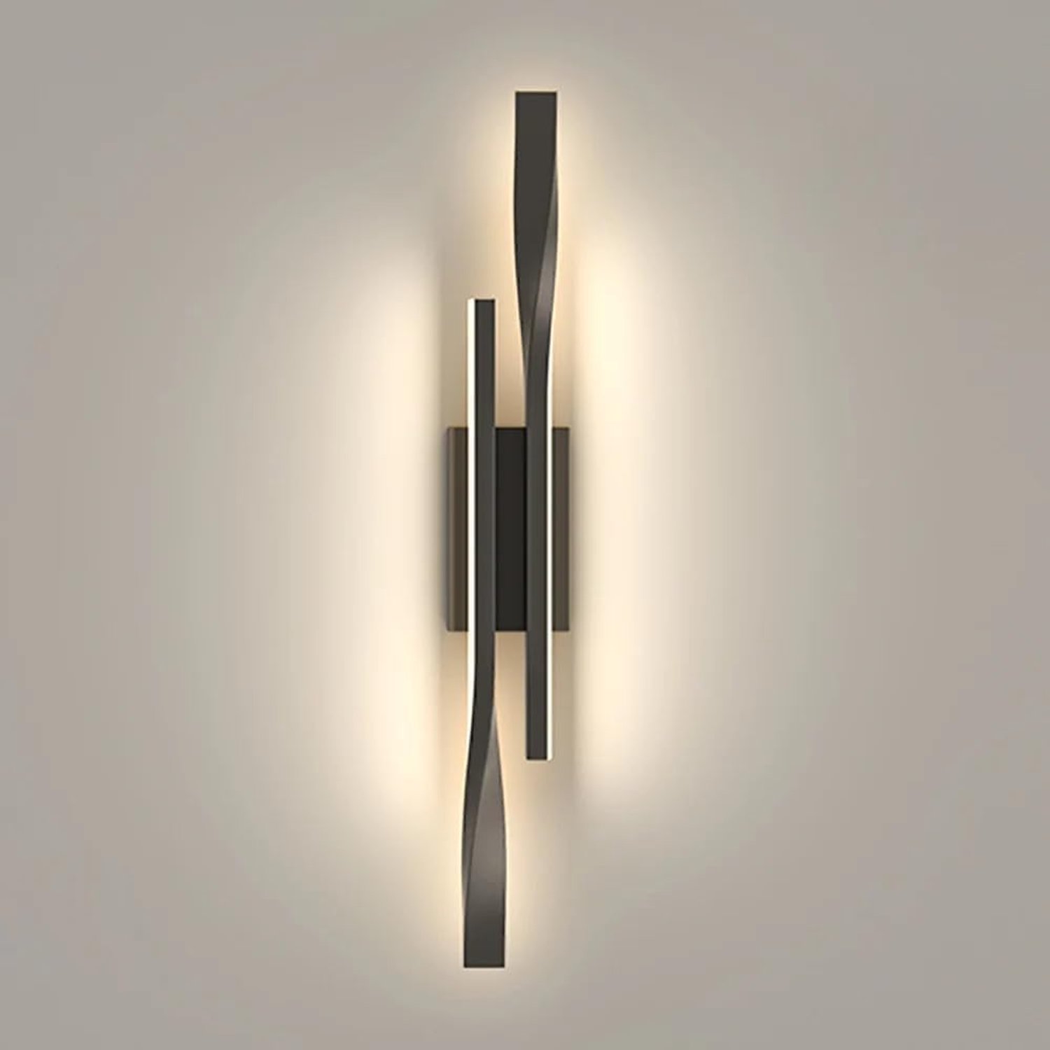 Riserva Modern Eenvoudig - Wandlamp - Zwart - 16W LED - 3000K Warm Wit Licht - Gang & Trap