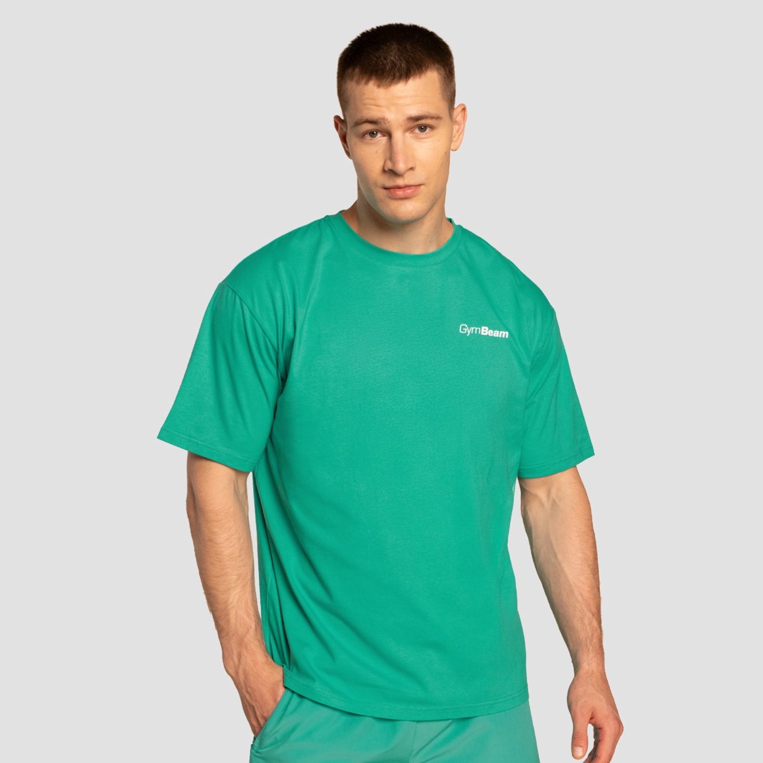 GymBeam Oversized Limitless T-shirt Lagoon XL