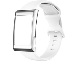 Harikiri Siliconen Band Compatibel met Amazfit Helio Strap met Volledig Metalen Beschermhoes, Zweetbestendige Polsband - ShopVlot