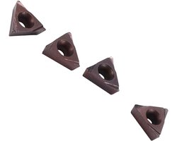 Draaigereedschappenvoor houten draaibank Fictory Houtdraaibank Draaien Inserts 4 stuks, Compact Afschuinblad, Indexeerbare Draaibank Gereedschappen, Praktische Draaigereedschappen, 5cm Lengte