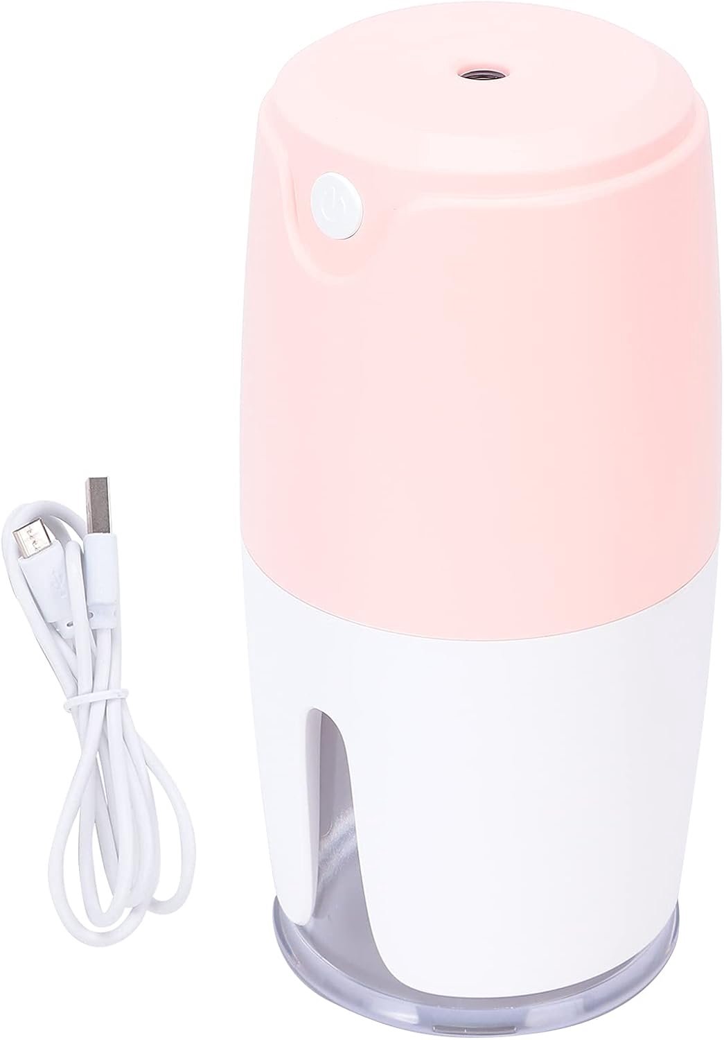 Grote capaciteit stille kleine aromatherapie verstuiver luchtbevochtiger voor auto desktop slaapkamer kantoor (Roze Wit)