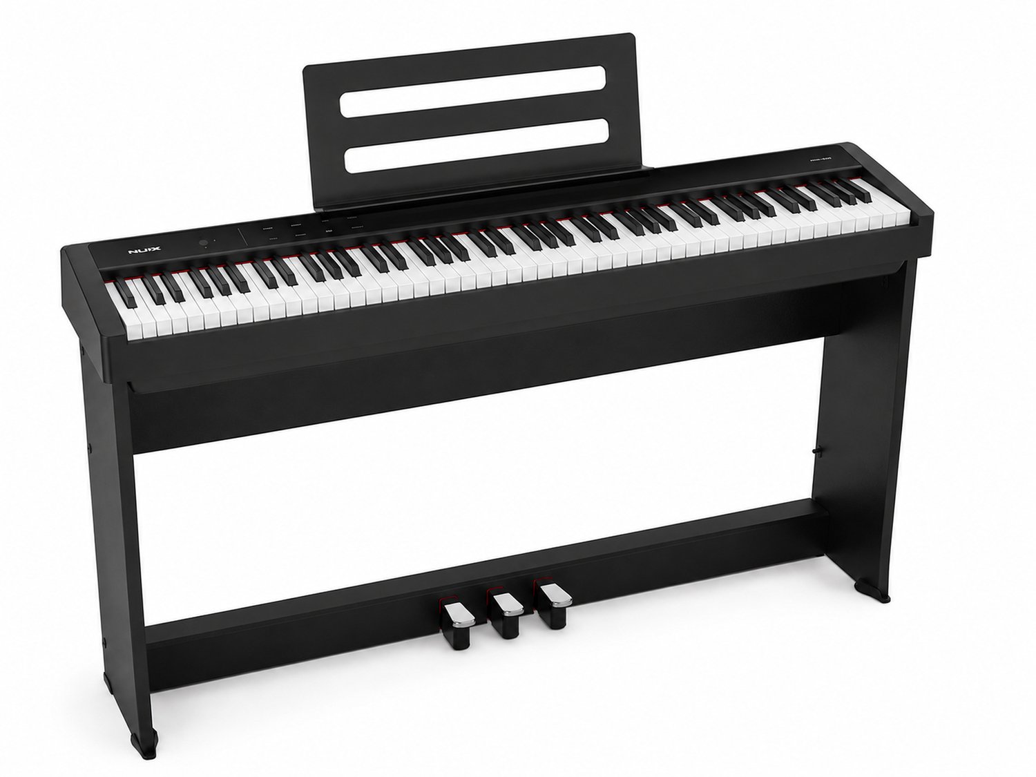 NUX NPK-200 Digital Stage Piano Set met NPS-2 Houten Standaard, 88 Toetsen