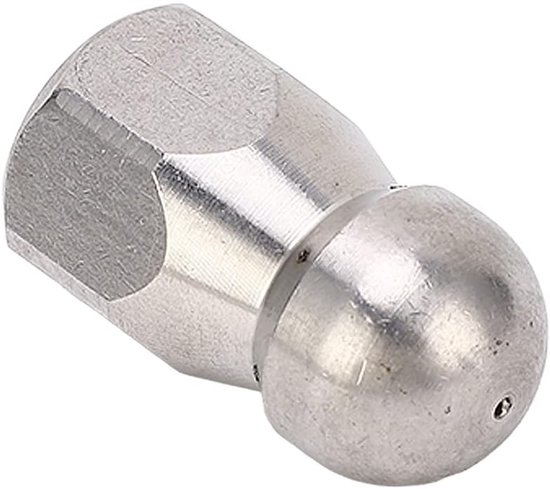 5000PSI Hogedrukreiniger Nozzle Pijpreinigingsmondstuk Roestvrijstalen Jetter Nozzle voor Riool Gootsteen Wc (Kogelkop Voor 1 Achter 6 Gaten G1/4in) — afbeelding 3