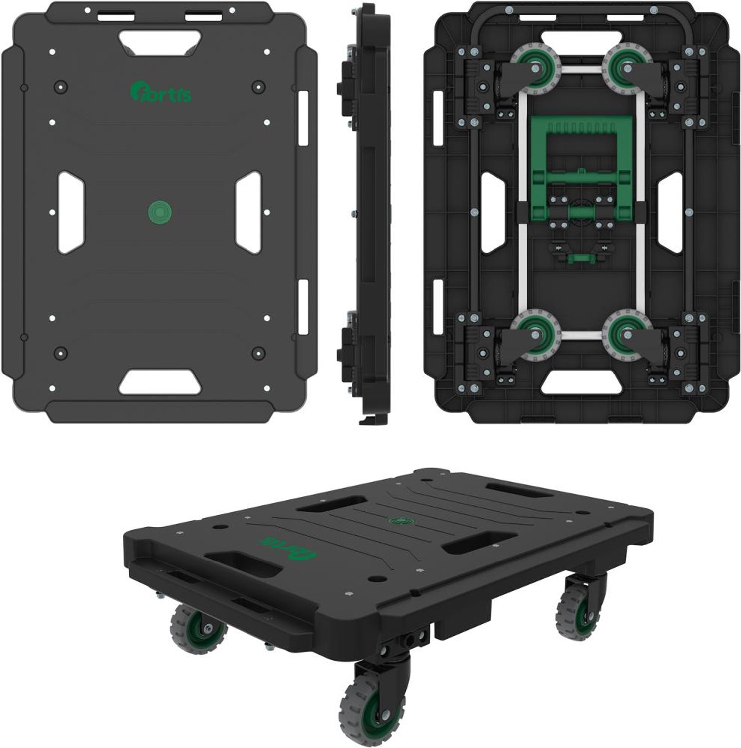 Multifunctioneel rolplateau 600x450mm, 137Kg kst. 77 mm zonder greep FORTIS