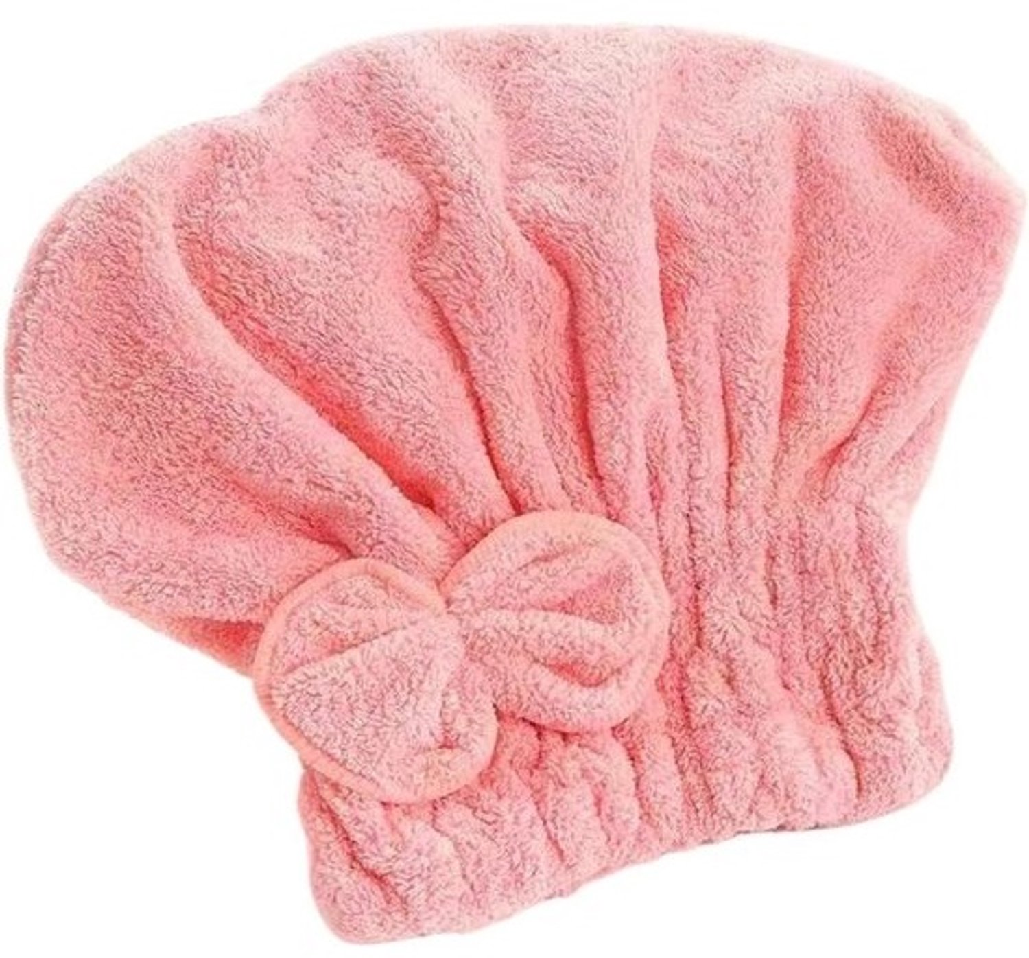 Microvezel-haardroogkap - Droogmuts voor haar - Haar drogen - Superabsorberend materiaal - One Size - Roze
