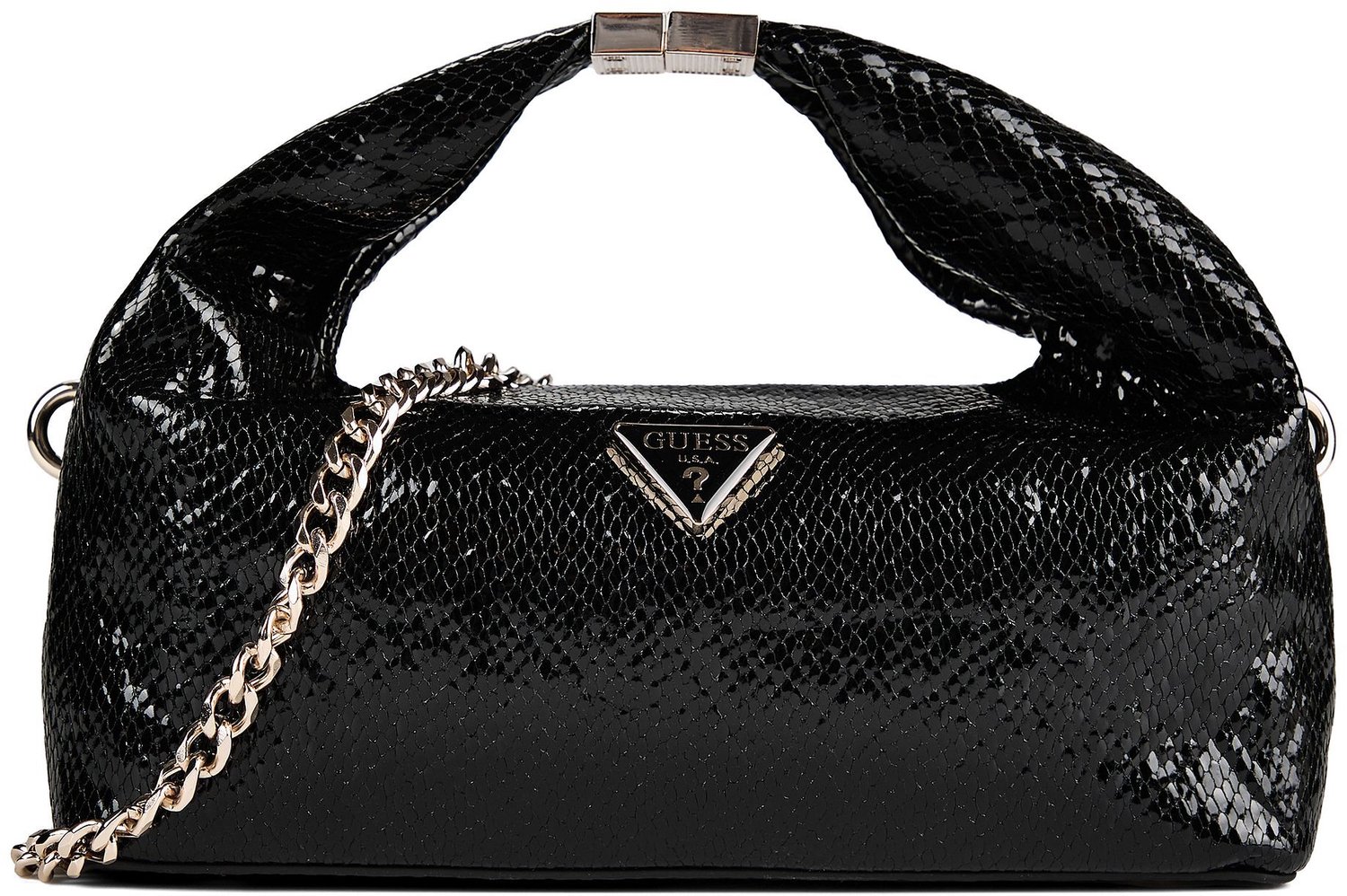 GUESS avondtas schoudertas Jewels Mini Top Handle Pouch Black zwart